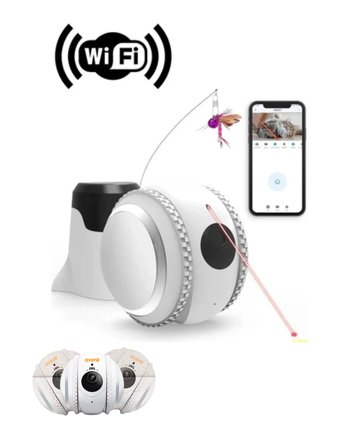 WiFi Akıllı Takip Kamerası Lazer Oyunlu Evcil Hayvan Gözetim Sistemi - Lisinya
