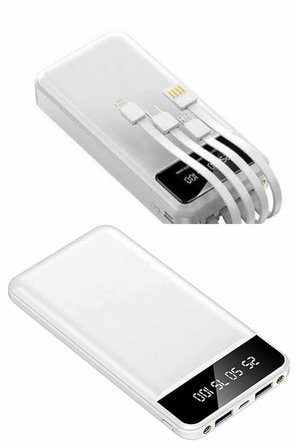 Powerbank Şarj Cihazı 4 Çıkışlı 20.000 MAH Powerbank Kompakt Yüksek Kapasiteli Hızlı Şarj - Lisinya