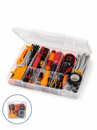 Çok Amaçlı 27 Parça Araç Acil Durum Ekipman Seti Düzenli Taşıma Kutulu - Lisinya