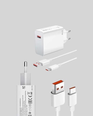 67 Watt Güvenli Hızlı Şarj Adaptörü Samsung M31 M33 M51 Uyumlu Yeni Nesil - Lisinya
