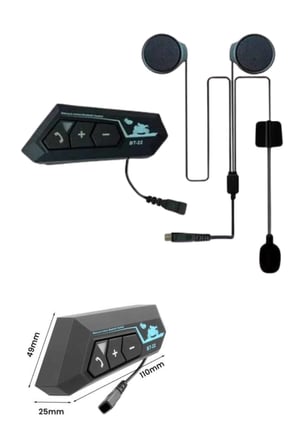 Bluetooth Kask Kulaklığı Intercom 5.0 Bluetooth Android ve İOS Uyumlu Yeni Nesil - Lisinya