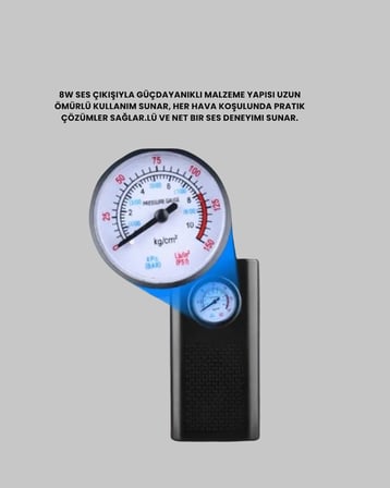 Type-C Şarjlı Güçlü Elektrikli Kompresör Motosiklet Oto Bisiklet İçin Yeni Nesil - Lisinya