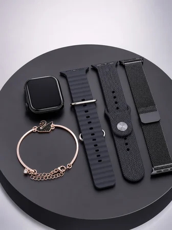 Bluetooth Görüşmeli Dokunmatik Akıllı Saat 3 Farklı Kordon Seçeneği - Lisinya