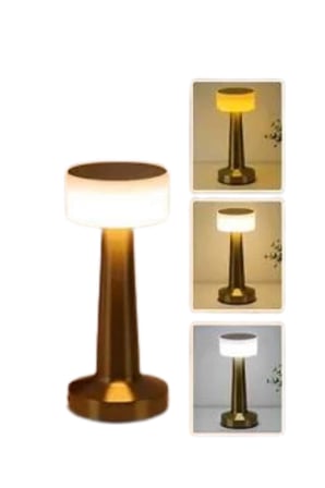 Kablosuz Renkli Masa ve Gece Lambası Altın Rengi Dokunmatik Led Lamba Yeni Nesil - Lisinya