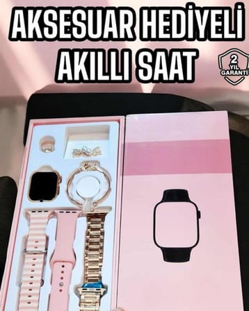 Akıllı Saat Sesli Görüşme Bildirim Görme Uyku ve Sağlık Takibi - Lisinya