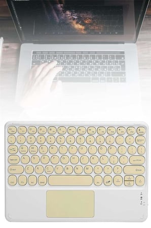 Profesyonel Wifi Q Klavye Bluetooth Klavye Touchpad 10.8 Inç Yeni Nesil - Lisinya