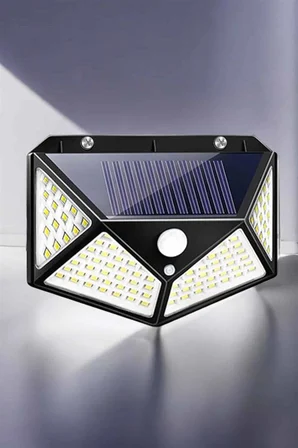 Güneş Enerjili Bahçe Aydınlatma Lambası Solar 100 Led Lamba - Lisinya