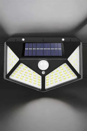 Güneş Enerjili Bahçe Aydınlatma Lambası Solar 100 Led Lamba - Lisinya