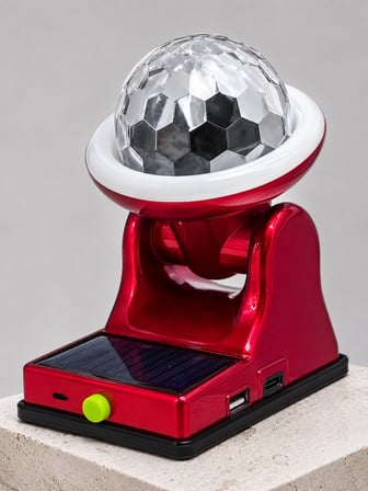 Çok Amaçlı Şarjlı LED Projektör Lamba Solar Enerjili RGB Ambiyans ve Parti Işığı - Lisinya