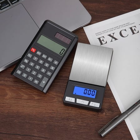 Lcd Ekran Elektronik Hesap Makineli Hassas Dijital Takı Altın Gram Ölçer Terazi (500g 0.1g) ( Lisiny