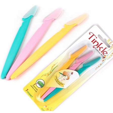 Tinkle Kaş Usturası 3'lü Set - Mükemmel Kaşlar İçin Hassas ve Etkili Aracınız ( Lisinya )