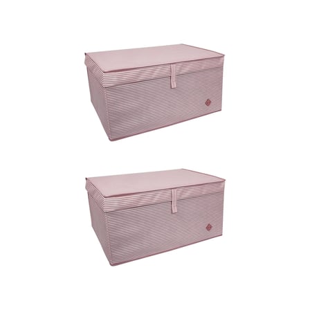 Düzenleyici Kutu Organizer Cırtlı Saklama Hurç Maxi Boy 30cm X 40cm X 50cm (5 Adet) ( Lisinya )