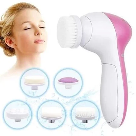 Pilli Yüz Cilt Temizleme Cihazı Siyah Nokta Peeling Fırça Seti Vücut Yüz Bakımı Masaj Aleti ( Lisiny