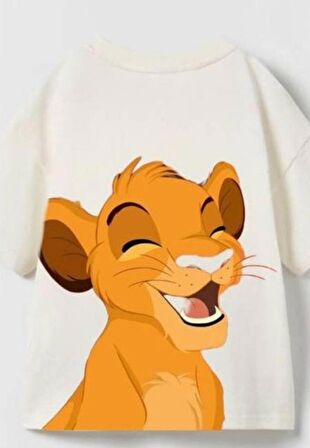 livaliva 4610 %100 Pamulu Erkek Çocuk Baskılı Şort Takım - KREM - 3-4 YAŞ