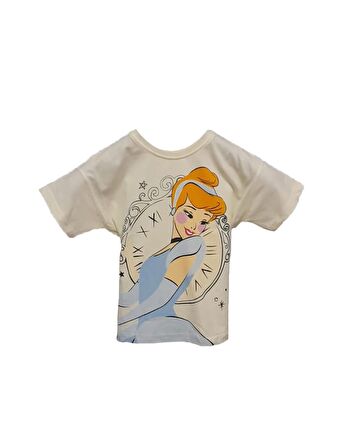 livaliva 4151 %100 Pamulu Kız Çocuk Baskılı Şort Takım - EKRU-LACİVERT - 5-6 YAŞ