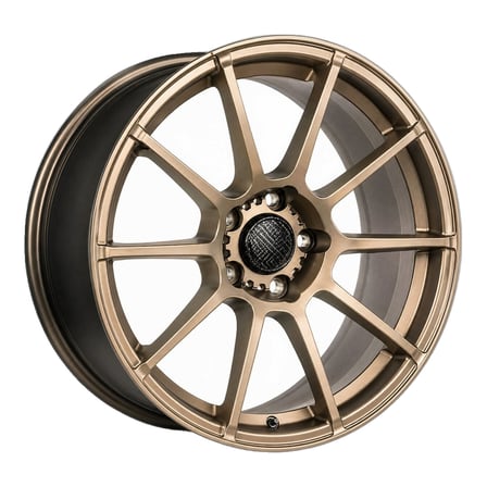 AKD-AKX-1042-03 18 İnç 5x100 Polo Ibiza Uyumlu ET45 67.1 Matt Bronze  18 İnç Jant Takımı (4 Adet)