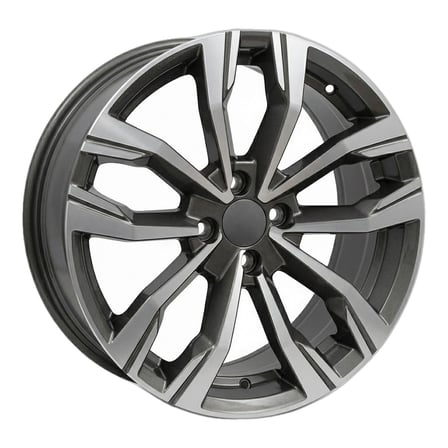 AKD-AKX-1053-03 17 İnç 4x100 Clio Symbol Megane Captur Uyumlu ET40 60.1 Gun Metal  17 İnç Jant Takımı (4 Adet)