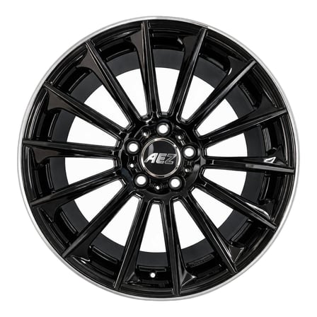 AKD-AKX-208-02 18 İnç 5x112 Mercedes E BMW 3 Serisi Uyumlu ET35 66.5 Black Lip Polished  (ARKA) 18 İnç Jant Takımı (4 Adet)