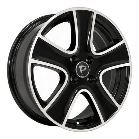 AKD-AKX-720-02 16 İnç 4x100 Clio Symbol Megane Sandero Uyumlu ET40 60.1 Black  16 İnç Jant Takımı (4 Adet)
