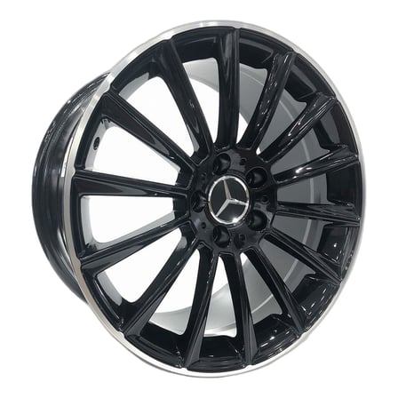 AKD-DX1017-03 19 İnç 5x112 Mercedes E BMW X5 Uyumlu ET48 66.6 Black Lip Polished  19 İnç Jant Takımı (4 Adet)