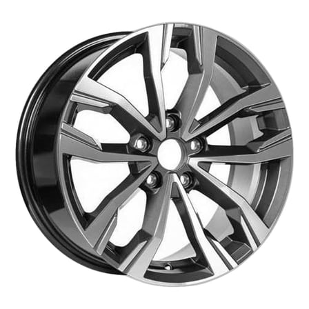 AKD-DX10531-02 17 İnç 4x100 Clio Symbol Megane Captur Uyumlu ET40 60.1 Gun Metal Diamond  17 İnç Jant Takımı (4 Adet)