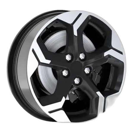 AKD-DX1165-03 16 İnç 4x108 Peugeot 208 2008 301 Uyumlu ET35 67.1 Black Finished  16 İnç Jant Takımı (4 Adet)