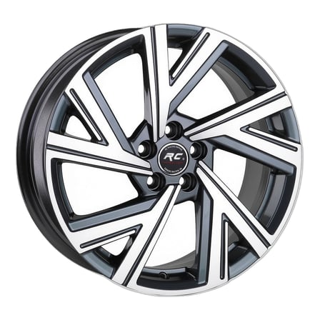 AKD-DX311-01 17 İnç 5x100 Polo Ibiza Fabia Rapid Uyumlu ET40 57.1 Gun Metal Finished  17 İnç Jant Takımı (4 Adet)