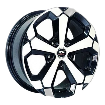 AKD-DX427-01 16 İnç 5x114.3 Megane Corolla Fluence Qashqai Uyumlu ET32 66.1 Black Finished  16 İnç Jant Takımı (4 Adet)