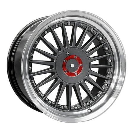 AKD-GX02S5003-10-1 17 İnç 4x108 ET25 67.1 Anthracite Gilded Diamond  (ÖN) 17 İnç Jant Takımı (4 Adet)