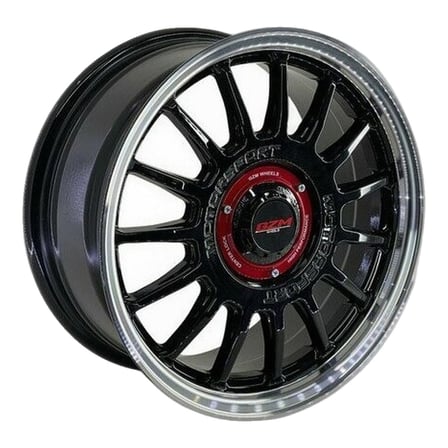 AKD-GX1179-17 16 İnç 10x108/114.3 Corolla Kadjar Qashqai Juke Uyumlu ET35 67.1 Black Lip Polished  16 İnç Jant Takımı (4 Adet)