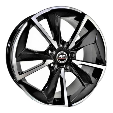 AKD-GX358-01 19 İnç 5x114.3 Corolla Civic Megane Kadjar Uyumlu ET41 73.1 Black Finished  19 İnç Jant Takımı (4 Adet)