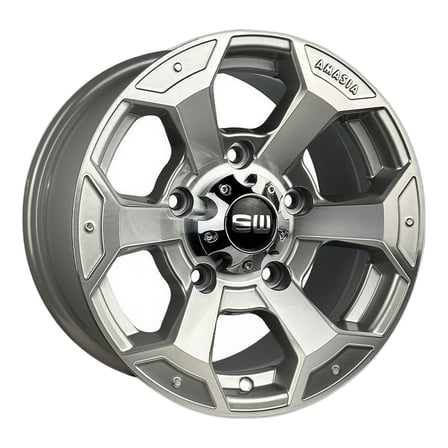 AKD-GX421-03 16 İnç 5x160 ET25 65.1 Crystal Silver Polished  16 İnç Jant Takımı (4 Adet)