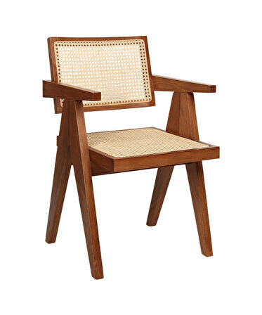 Luna Kollu Hasırlı Sandalye