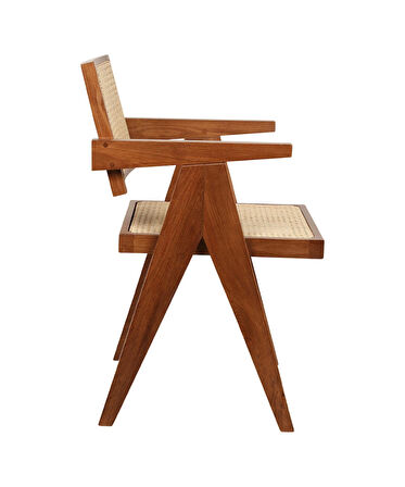 Luna Kollu Hasırlı Sandalye