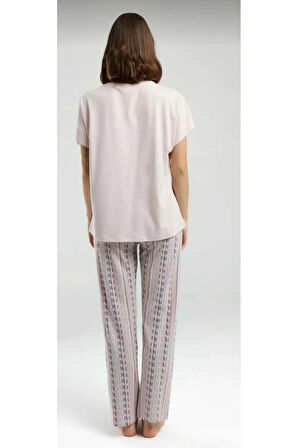 Kadın Kısa Kol Pijama Takım-8955