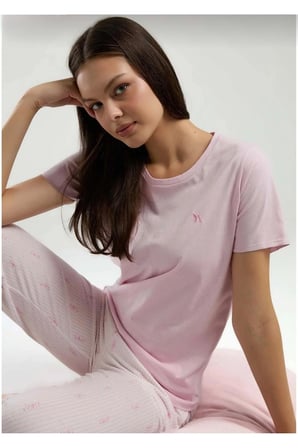 Kadın Kısa Kol Pijama Takım-3252