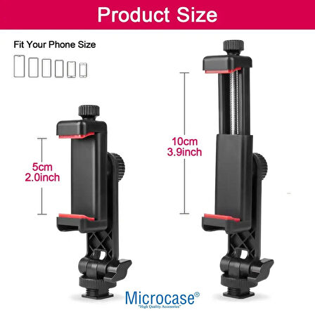 Microcase Çok Amaçlı Döner Başlıklı Telefon Tutucu Parça - SİYAH AL4981