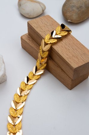22 Ayar 12 Gram Başak Altın Bileklik LKBLK1250