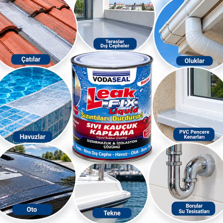 Leak Fix Liquid Su Sızdırmazlık Sıvı Kauçuk Kaplama Izalasyon İzolasyon Sızdırmaz Şeffaf 700 Gr