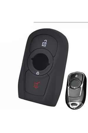 Opel Astra K Insignia Grand Silikon Anahtar Koruma Kılıfı Sustasız Anahtarsız Çalıştırma Modeli