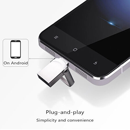 32GB-64GB-512-1TB Type-C Flash Bellek 3.1 USB Bellek Mini Metal Dual Hem Telefona Hem Bilgisayara