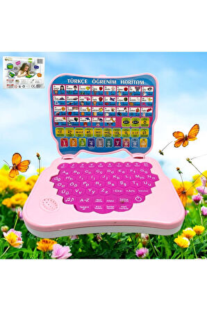 Eğitici Sesli Pembe-Mavi Oyuncak Bilgisiyar