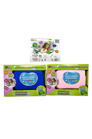 Eğitici Sesli Pembe-Mavi Oyuncak Bilgisiyar