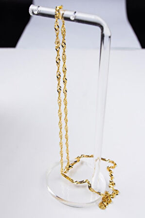 14 Ayar Altın Zincir 4 MM 45 cm Singapur Zincir LKKLY1201