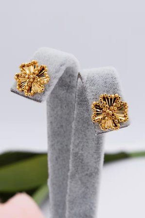 22 Ayar Altın 1,7 gram Yonca Kadın Küpe LKKP1191