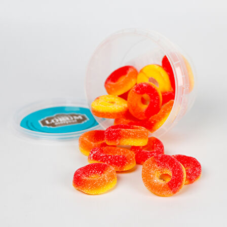 Şeftali Aromalı Yumuşak Şeker (Halka Şekilli) 120 G