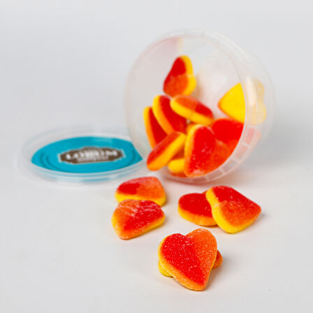 Şeftali Aromalı Yumuşak Şeker (Kalp Şekilli) 120 G