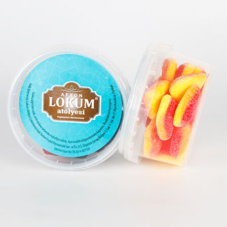 Şeftali Aromalı Yumuşak Şeker (Kalp Şekilli) 120 G