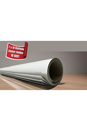 100X150 Cm 180gr Ön Beyaz Arka Gri Lüks Kraft Kağıt Ambalaj, Paketleme, Çeyiz Sarma 10 Adet-2,7KG