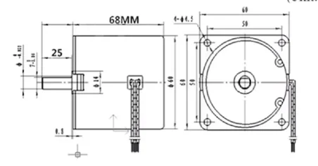 Kuluçka Çevirme Motoru 28W 7mm - 220 V - 100 kg